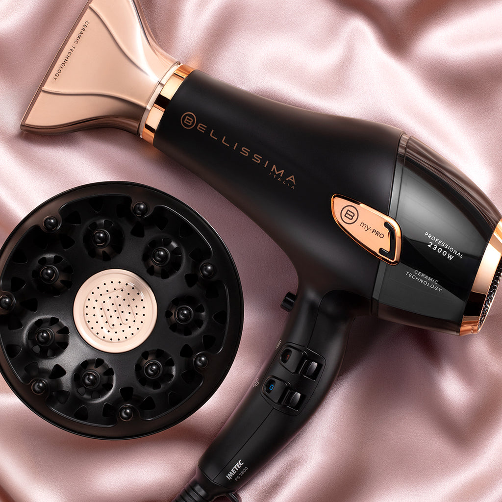 Bellissima P5 3800 Ceramic - Sèche-cheveux professionnel, moteur AC 2300 W, technologie ionique et céramique