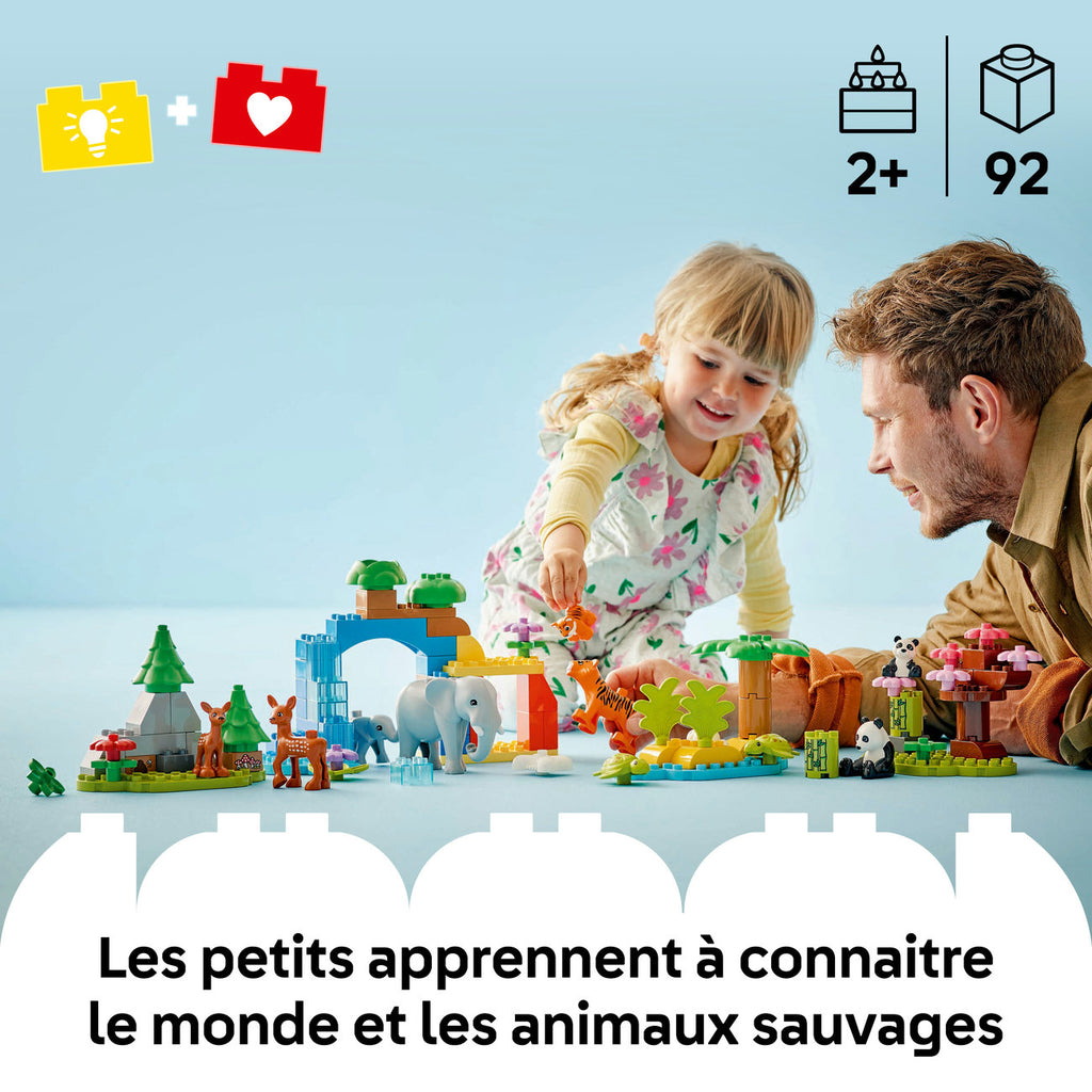 LEGO DUPLO Town 10446 Familles d’animaux sauvages 3-en-1