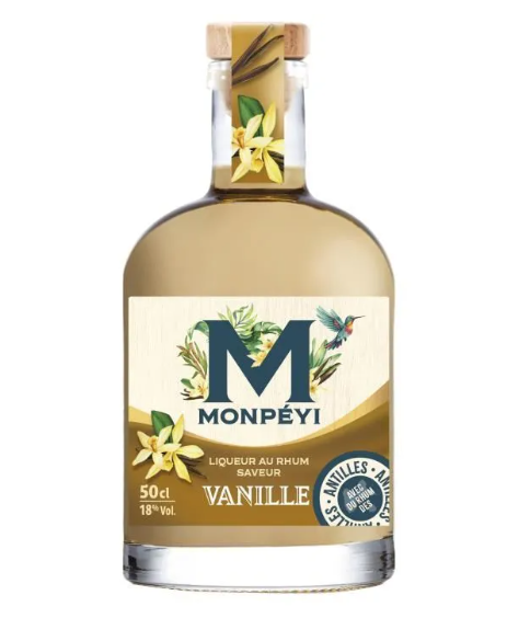 MONPÉYI Liqueur au rhum vanille 18° - 50 cl