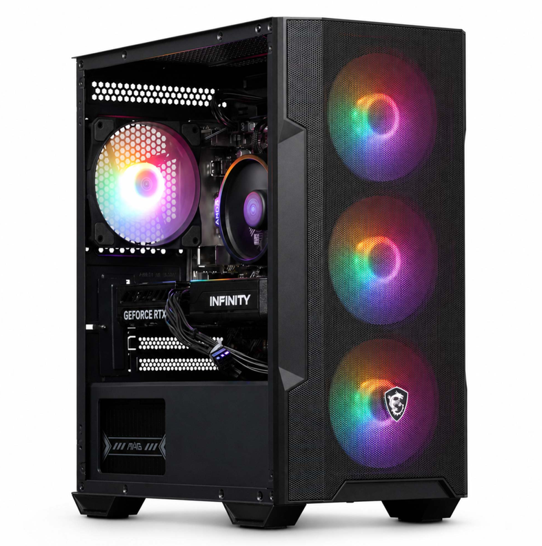 PC Gamer - RTX 5060 8 Go - Ryzen 5 5500 - 16 Go DDR4 - 480 Go SSD
