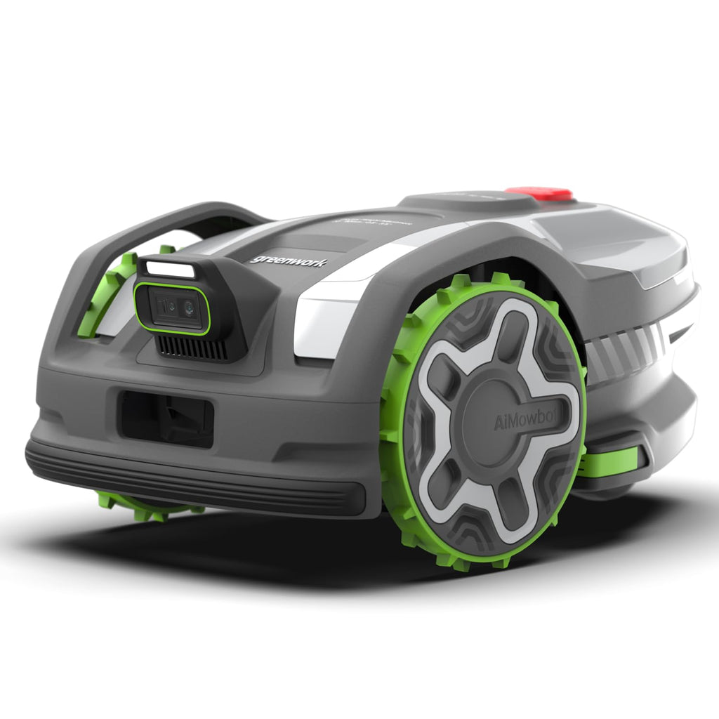 greenworks AI Mowbot C6 Robot-tondeuse sans fil périphérique, Max. 600 m², Navigation RTK, Cartographie automatique, Bordure virtuelle, Contrôle multi-zones, Extrêmement silencieux