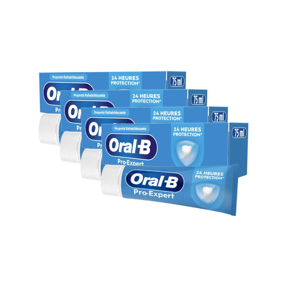 Oral-B Pro Expert Dentifrice Nettoyage Intense 75 ml - Lot de 4 (4 x 75 ml = 4 tubes)