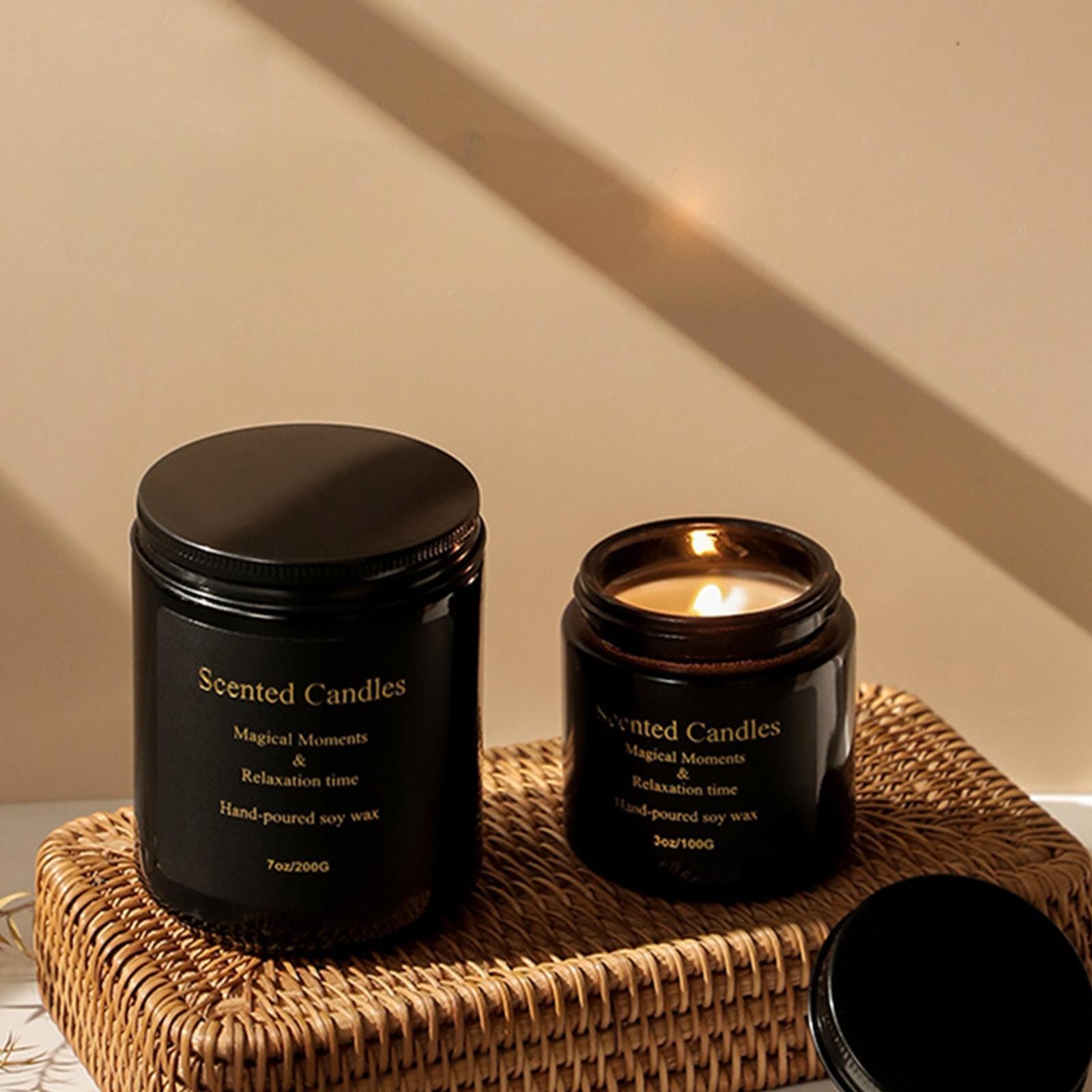 Zooly All-Black Bougie parfumée en pot en céramique senteur citronnelle - 200 g