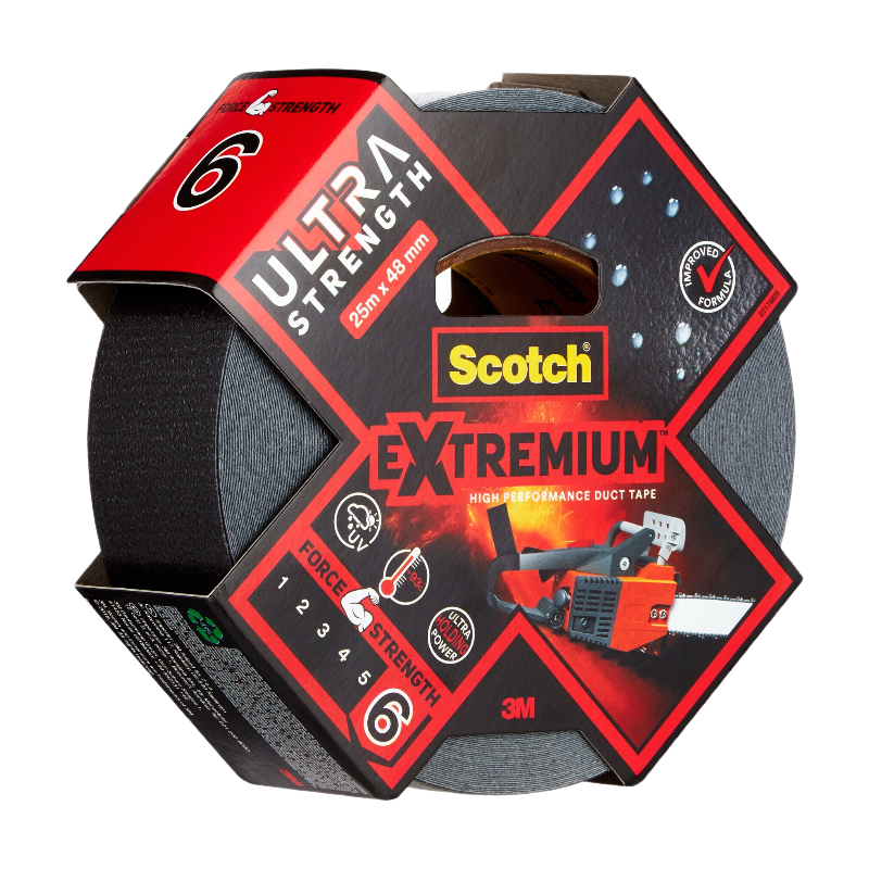 Scotch®Toile de Réparation Extremium™ ULTRA Noir 25m x 48mm
