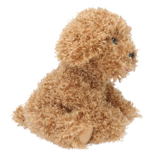 TOPModel FUR EVER FRIENDS Chien en Peluche 16 cm 1 Pièce Fourrure Bouclée Marron Jouet Doux et Confortable Compagnon pour Enfants