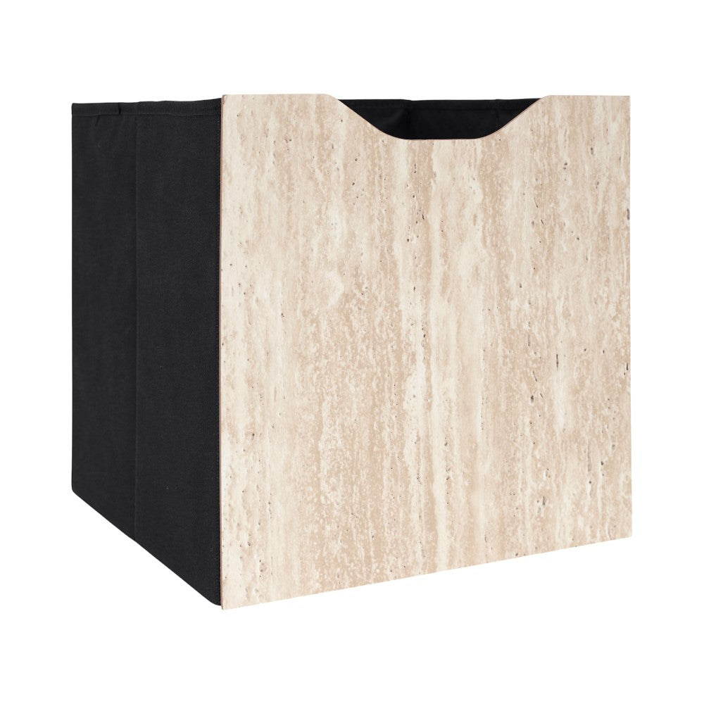 HOME DECO FACTORY Cube de rangement pliable Pietra 30 x 30 cm M12