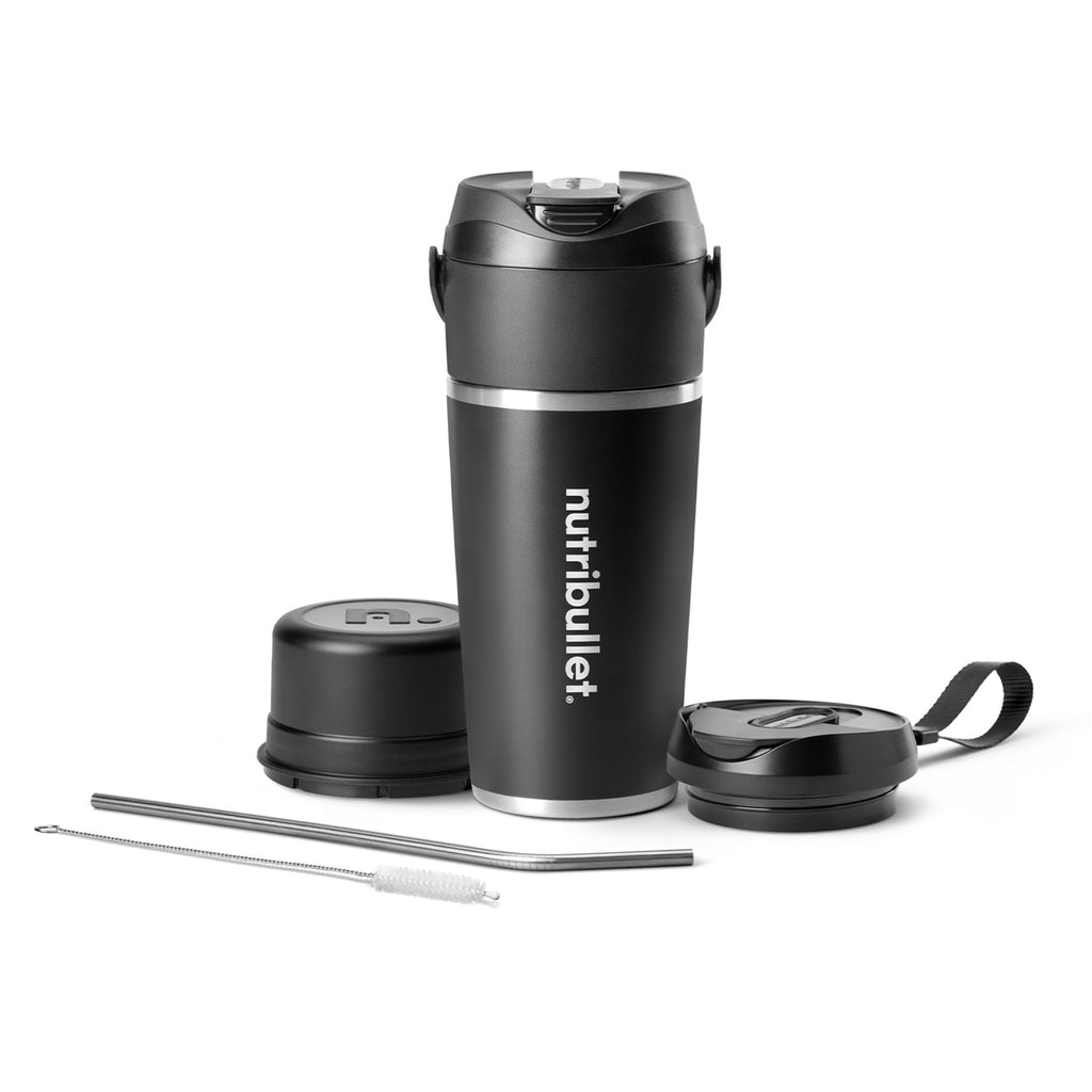 nutribullet Flip, Blender portable avec gobelet isotherme 590 ml, NBP016B, Noir