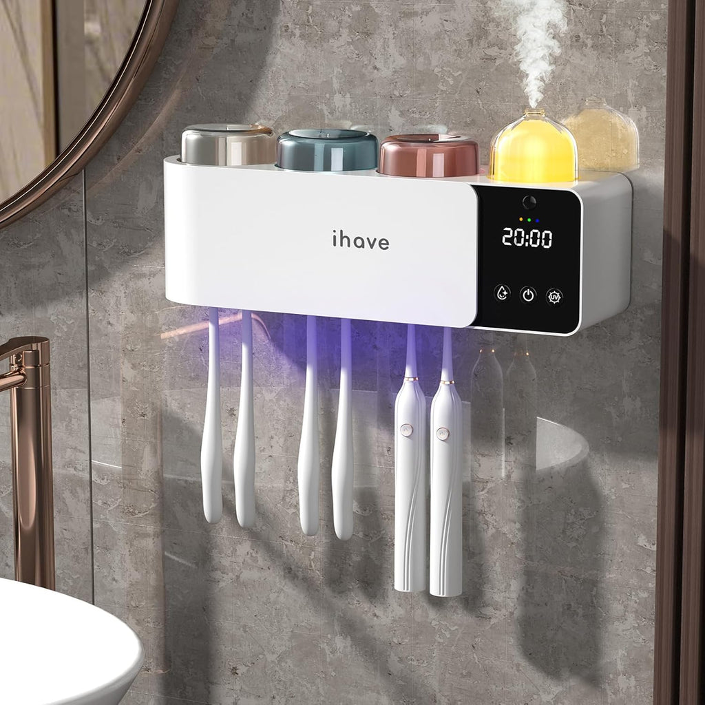 iHave F103 Stérilisateur de brosse à dents avec porte-brosse à dents