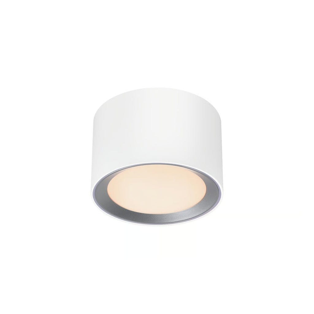 Plafonnier LANDON SMART court - variation de température de 2700-6500k LED intégrée métal blanc IP44 Salle de bain - Nordlux, Intérieur