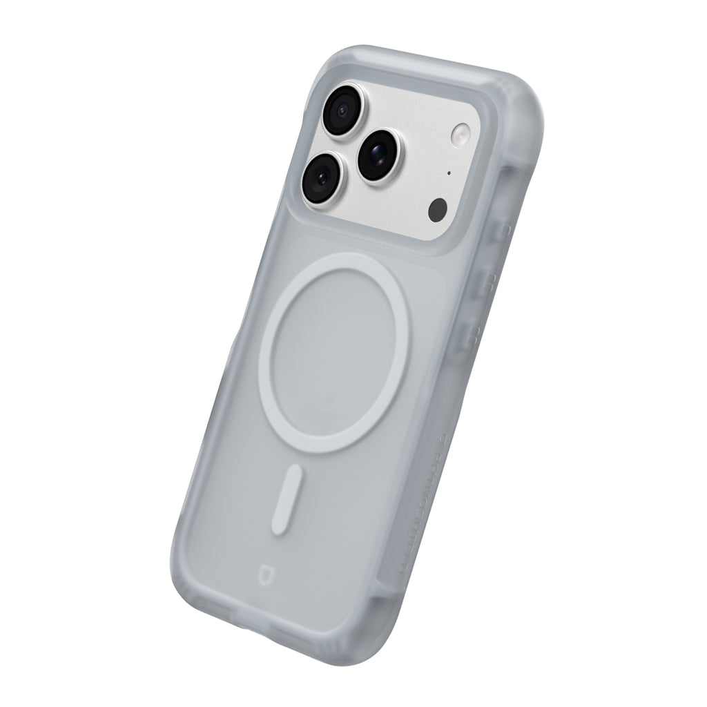 RHINOSHIELD Coque compatible MagSafe pour | Protection coussin d'air multicouche, protection supérieure aux normes militaires, forte fixation magnétique, absorption des chocs, AirX gris éclatant
