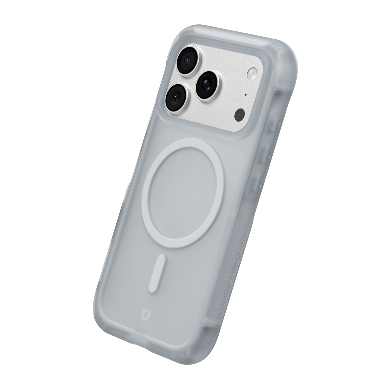 RHINOSHIELD Coque compatible MagSafe pour | Protection coussin d'air multicouche, protection supérieure aux normes militaires, forte fixation magnétique, absorption des chocs, AirX gris éclatant