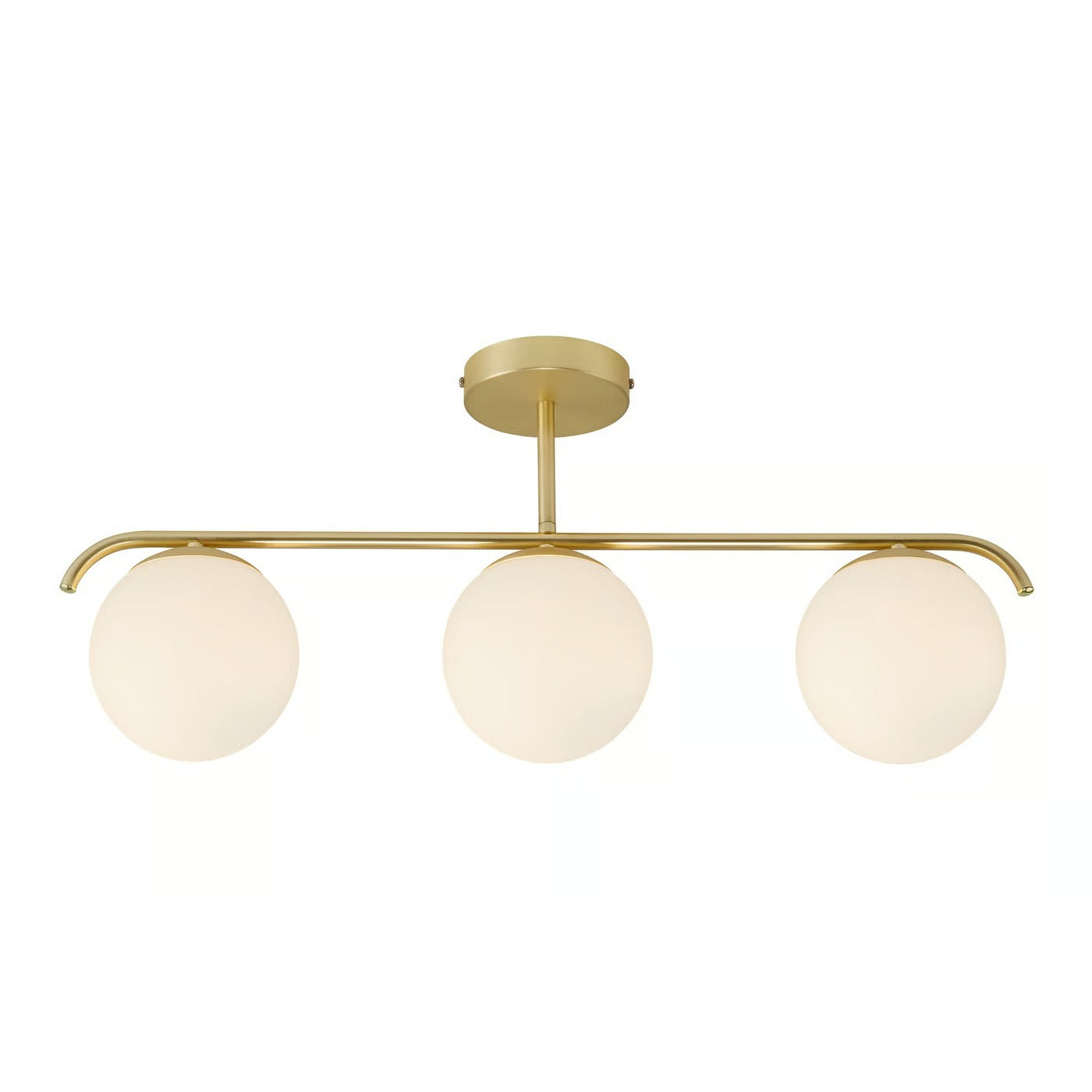 Plafonnier GRANT 3-Spot verre et métal laiton IP20 E14 - Nordlux, Intérieur