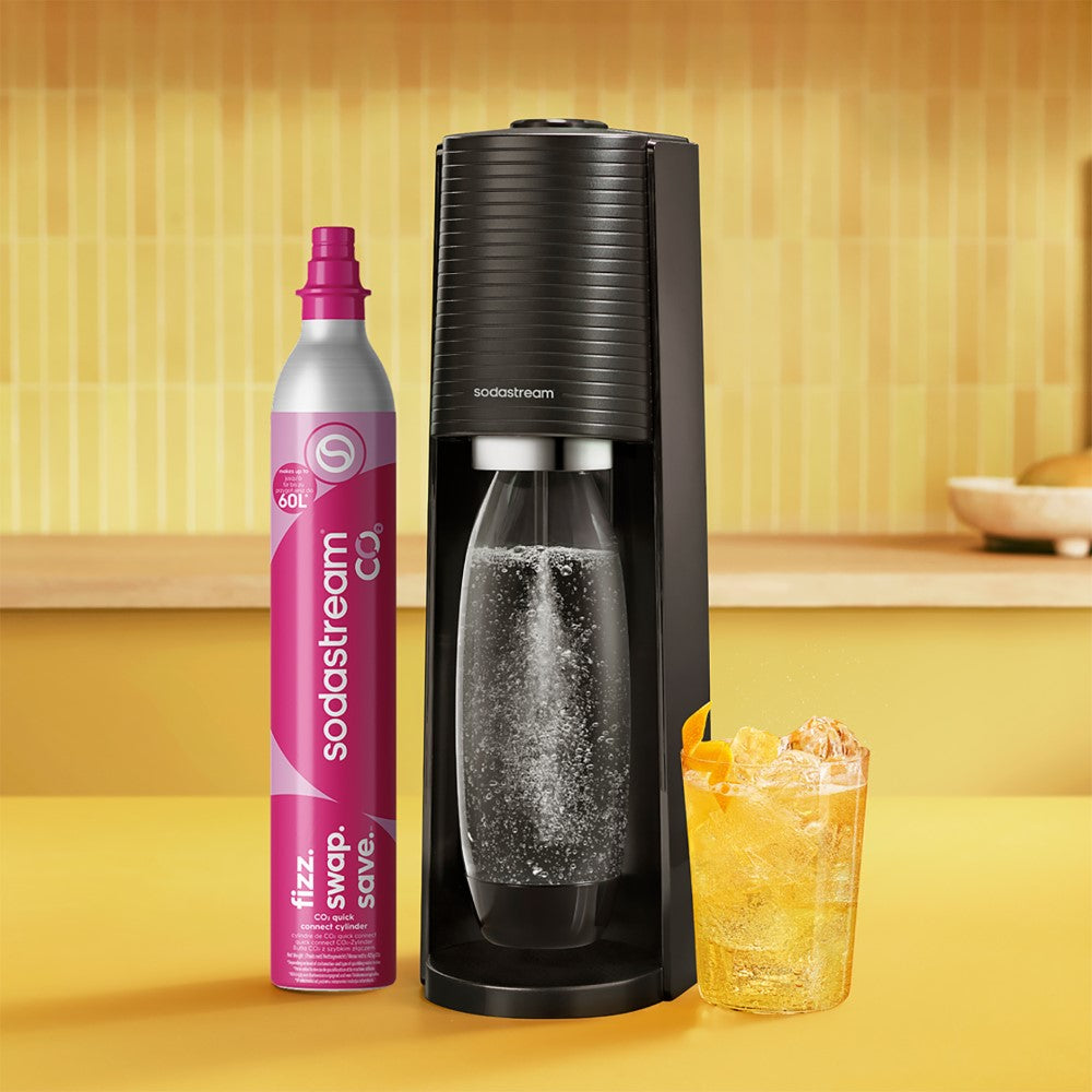 SodaStream Terra, machine à eau pétillante et à soda, noire