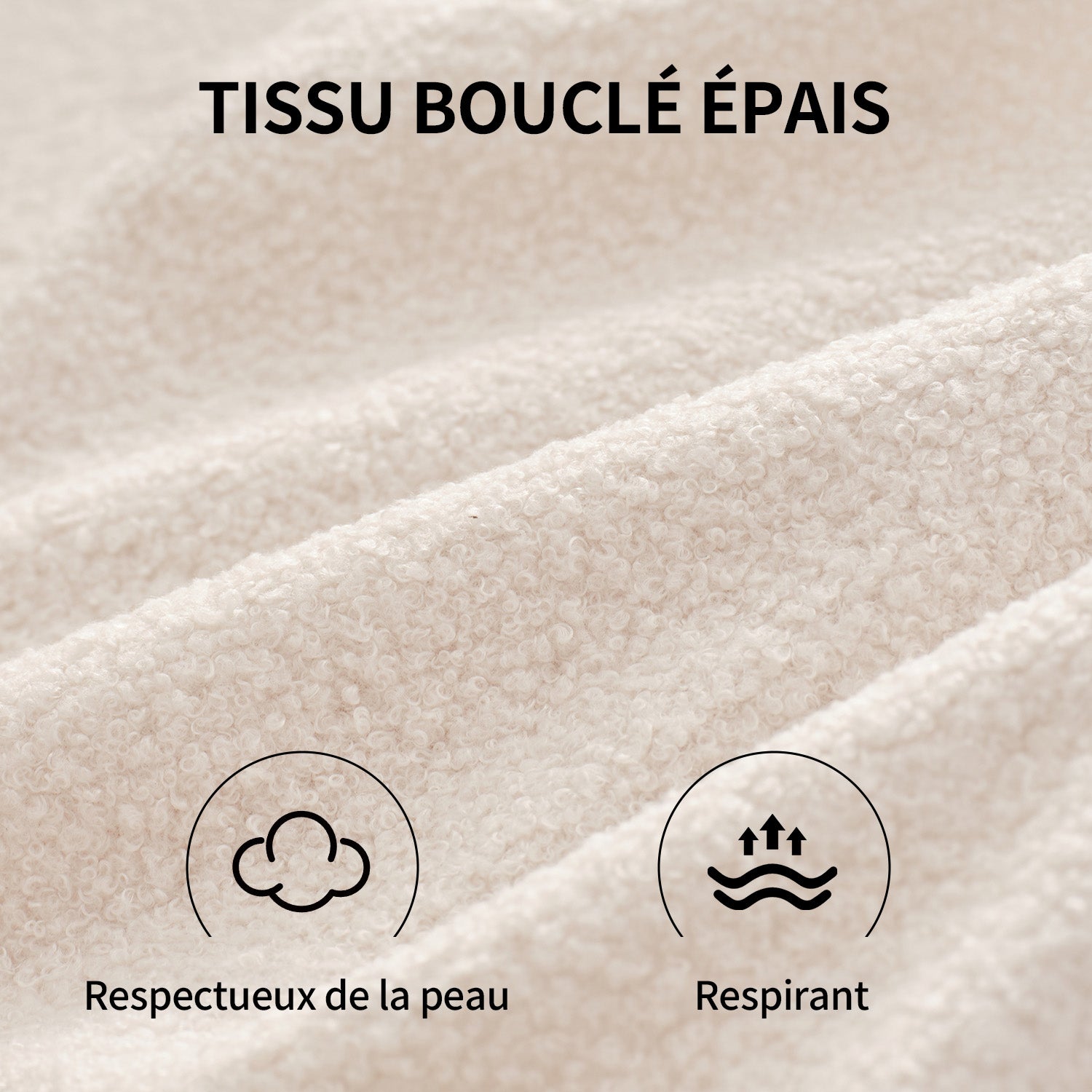 HONEYOU 164 cm Canapé de Salon Moderne Mid-Century, Petit Canapé Rembourré à Boutons Tuftés pour Salon & Chambre, Peluche à Poils Courts, Beige