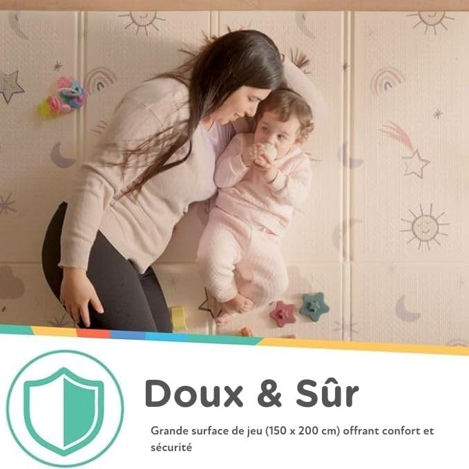 Nuby Tapis d'éveil réversible - Safari