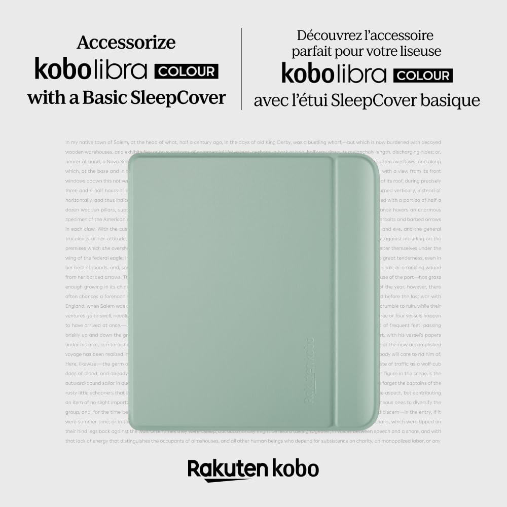 Kobo SleepCover Étui basique pour Kobo Libra Colour - Vert jardin