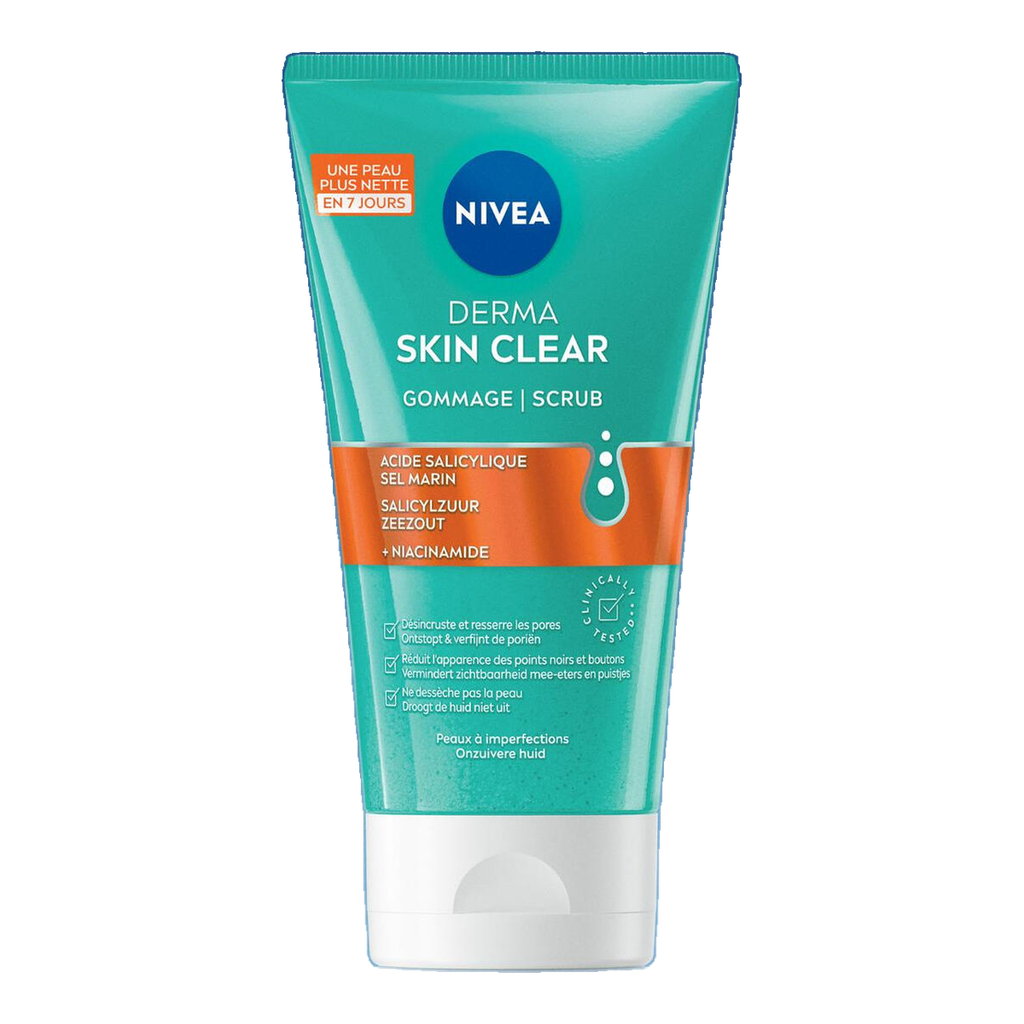 NIVEA Derma Skin Clear Gommage Exfoliant Visage anti-imperfections 150 ml