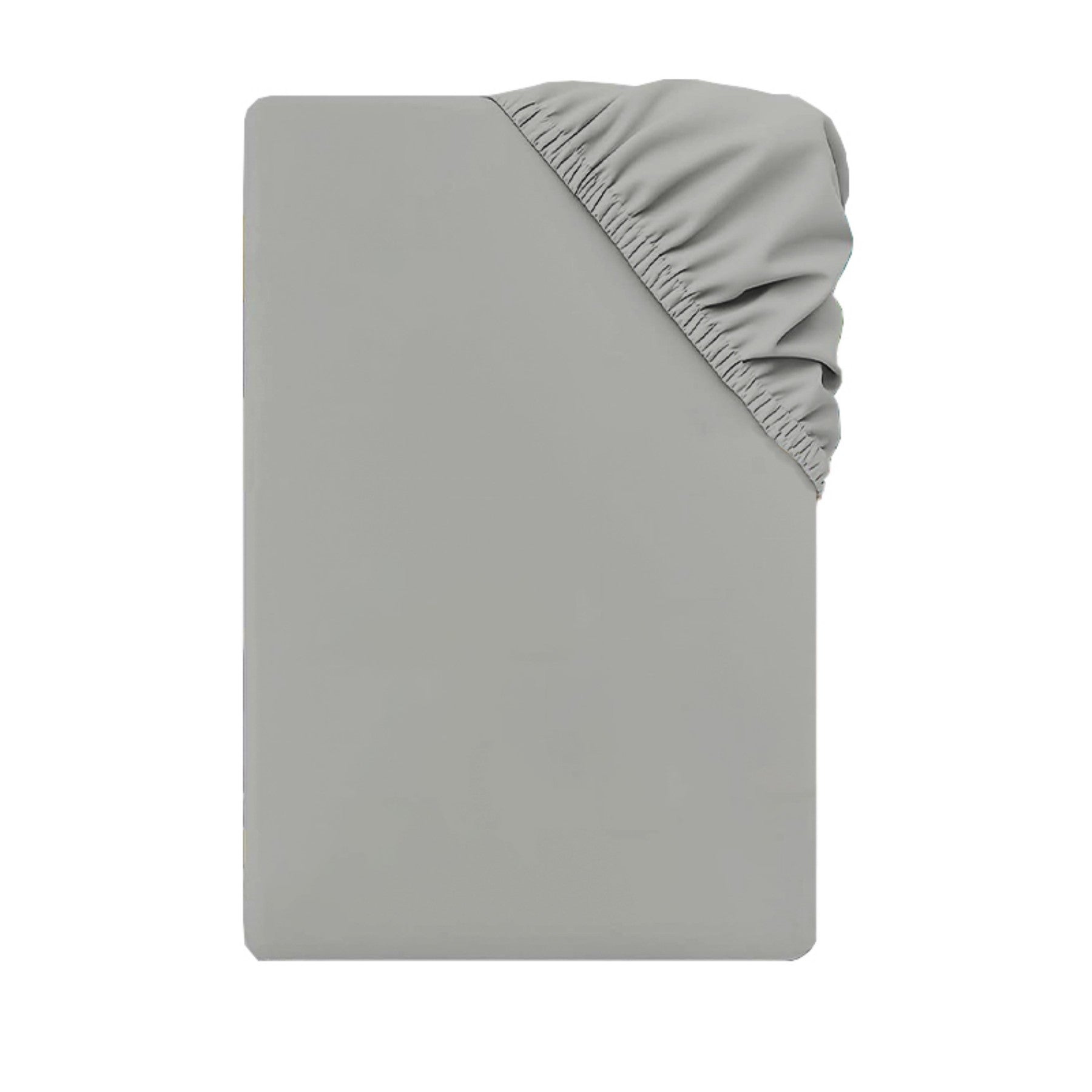 LeBonsoir Drap-housse 135 x 190 cm, Bonnet profond 30 cm / 12 pouces - Microfibre douce, Élastique anti-déchaussement, 1 drap-housse uniquement - Gris clair