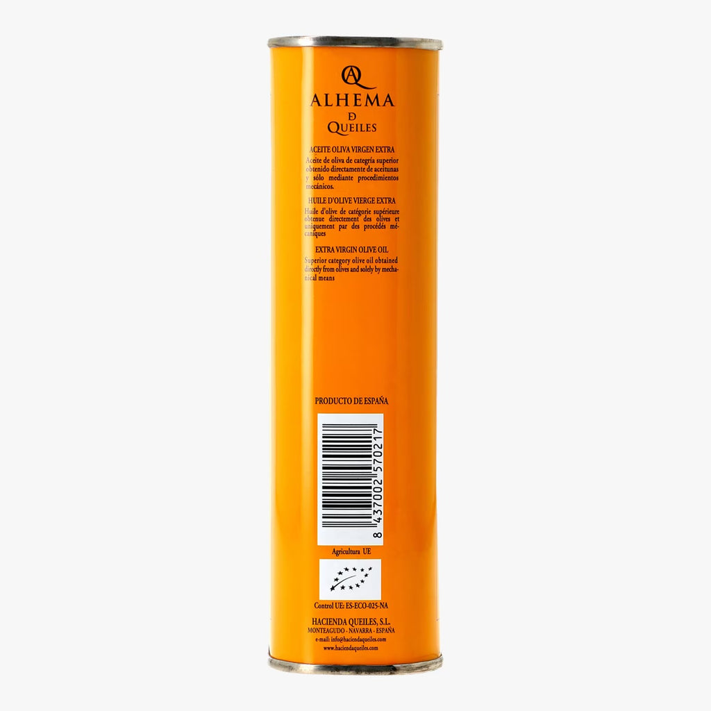 ALHEMA Huile d'Olive Extra-Vierge Biologique Arbequina, 500 ml