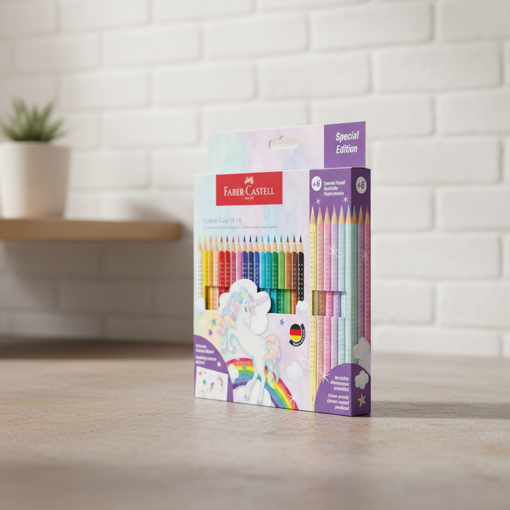 FABER-CASTELL Colour Grip Licorne Lot de 24 crayons de couleur