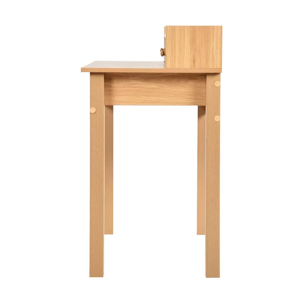 Bureau URBAN MEUBLE avec finition en bois, tiroirs et étagère