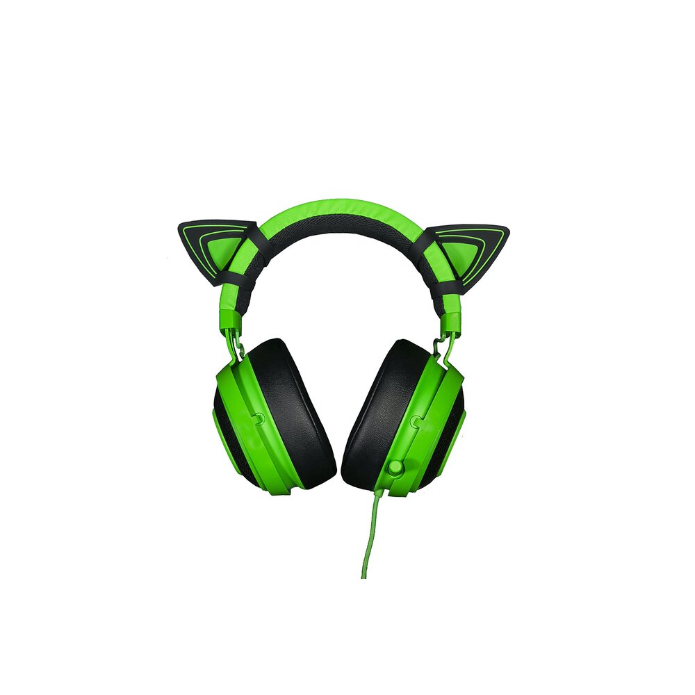 Lot d'oreilles de chat pour casque série Kraken, Conception réglable étanche, Vert