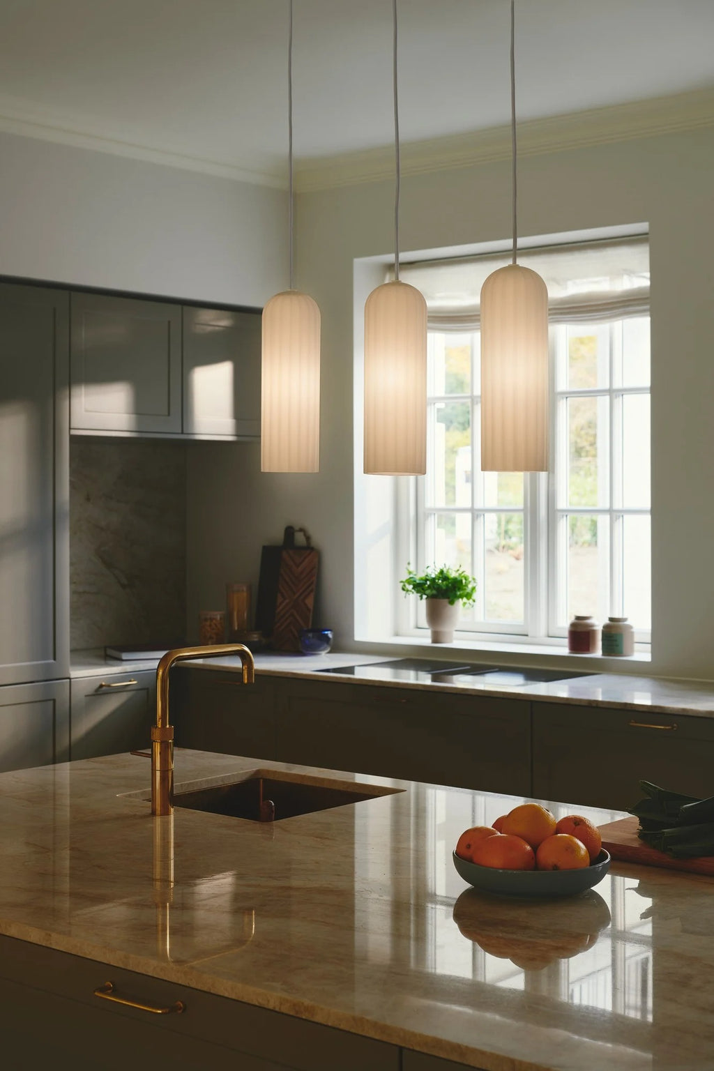 Suspension MIELLA 3-Rail verre blanc IP20 E27 - Nordlux, Intérieur