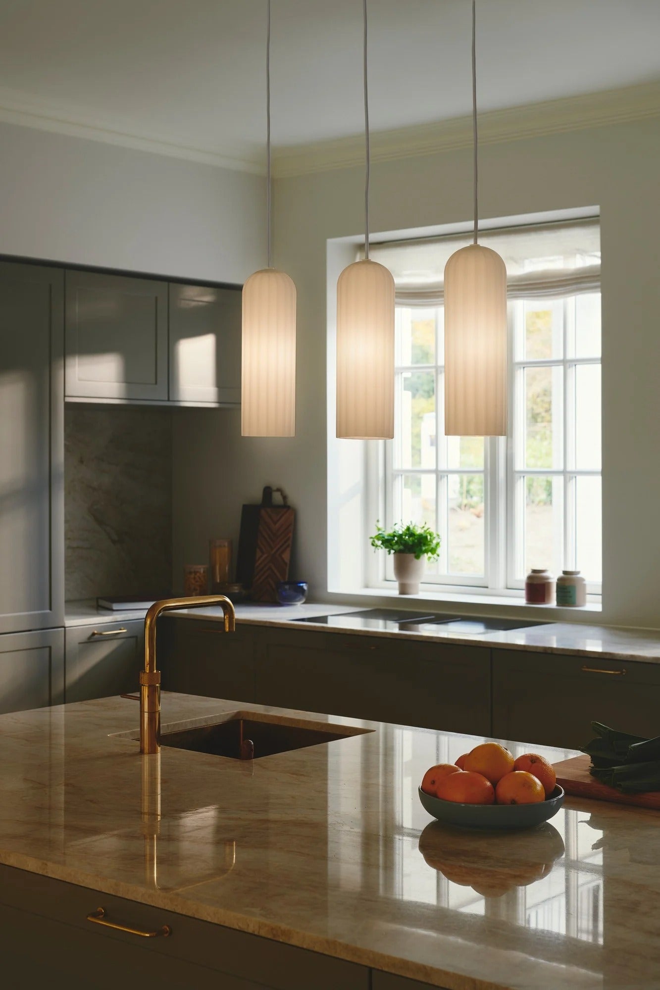 Suspension MIELLA 3-Rail verre blanc IP20 E27 - Nordlux, Intérieur