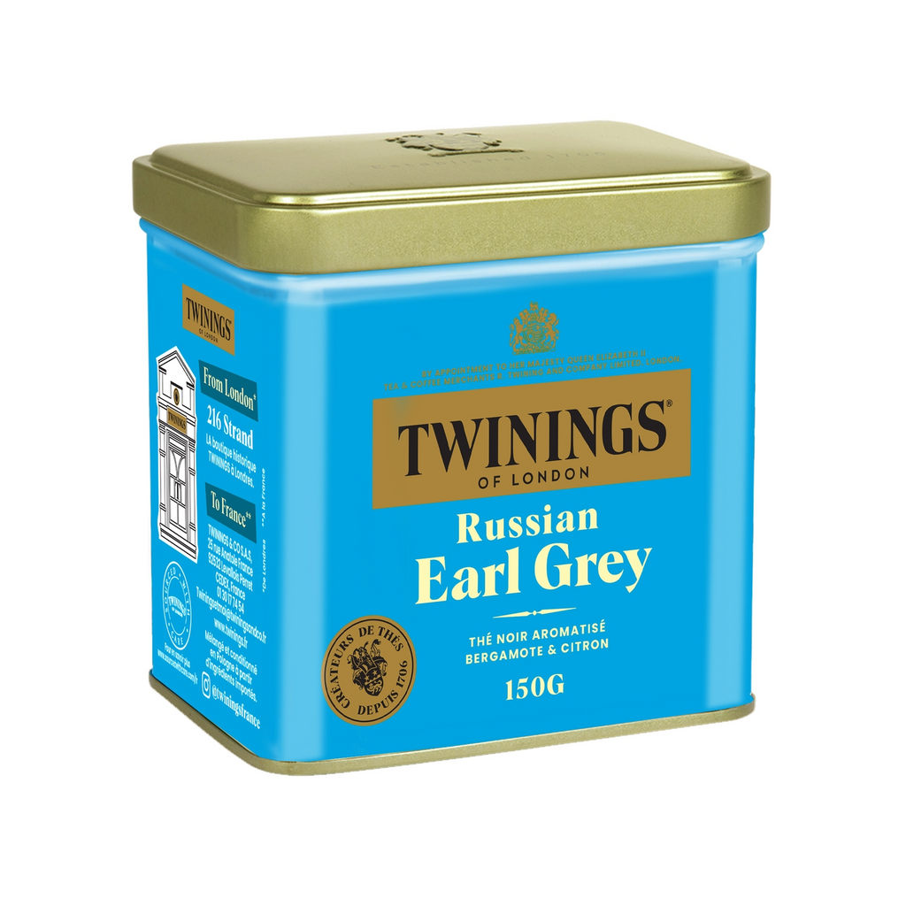 Twinings Thé noir Earl Grey russe Boîte 150 g