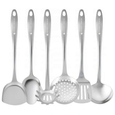 Excellent Houseware Ensemble de 9 ustensiles de cuisine en acier inoxydable