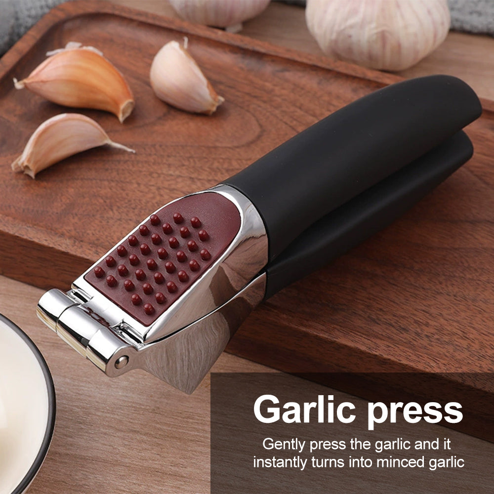 Huacan Presse-ail, pilon, pâte d’ail, presse manuel à gingembre et ail, casse-noix, outil de cuisine ménager 1 pièce