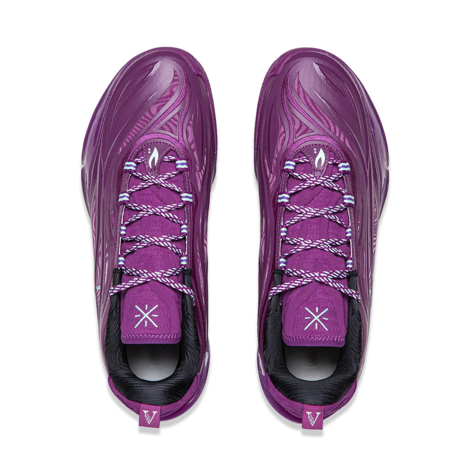 EU43 LI-NING Wade 808 5 Ultra V2 Chaussures de basket professionnel pour homme intérieur et extérieur - Violet sidéral