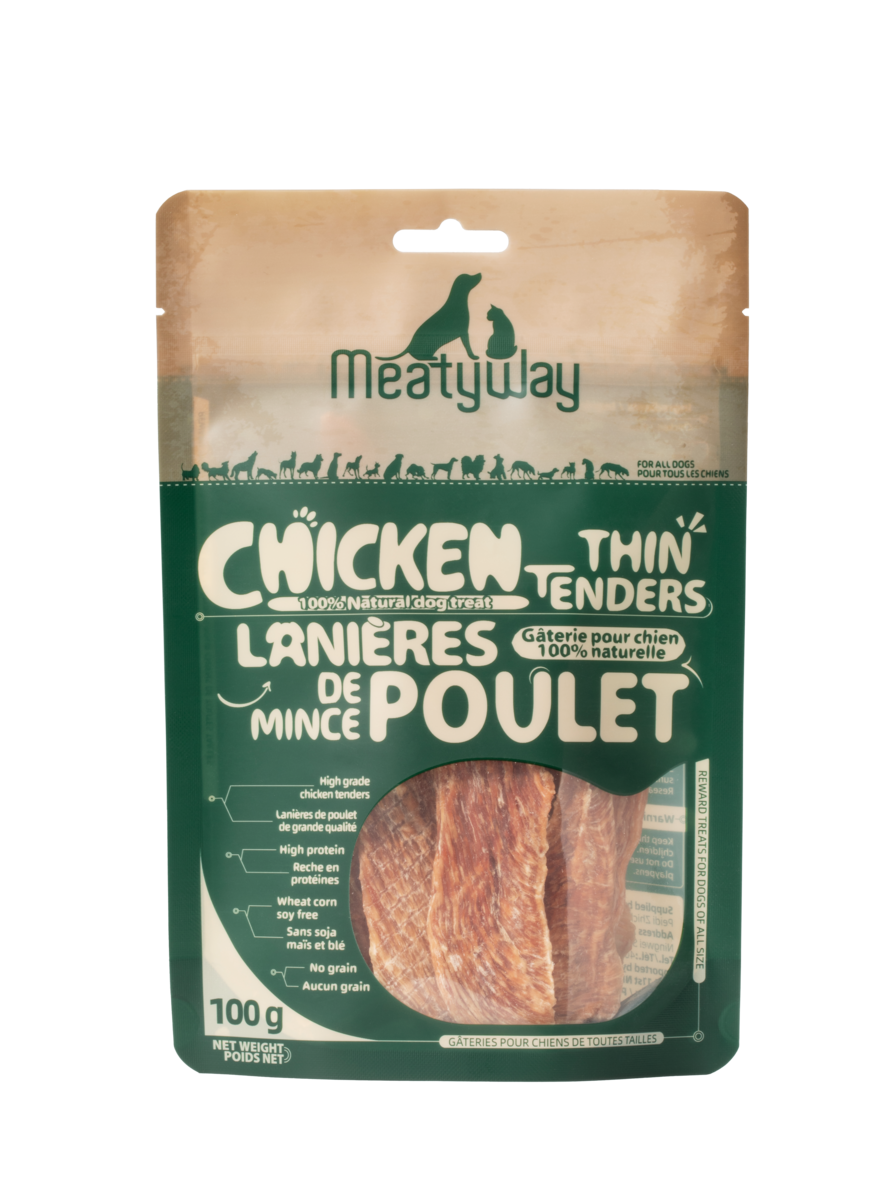 MeatyWay Lanières fines de poulet - 100 g