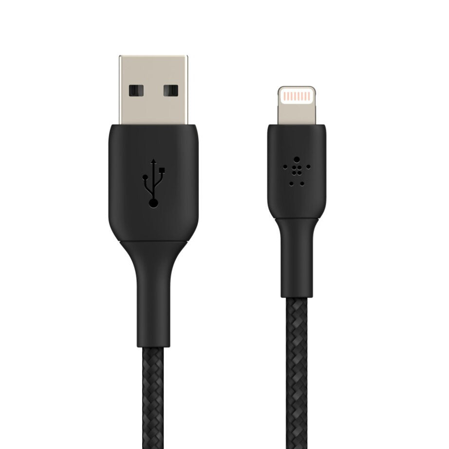 BELKIN Câble Lightning USB-A tressé 2 m noir