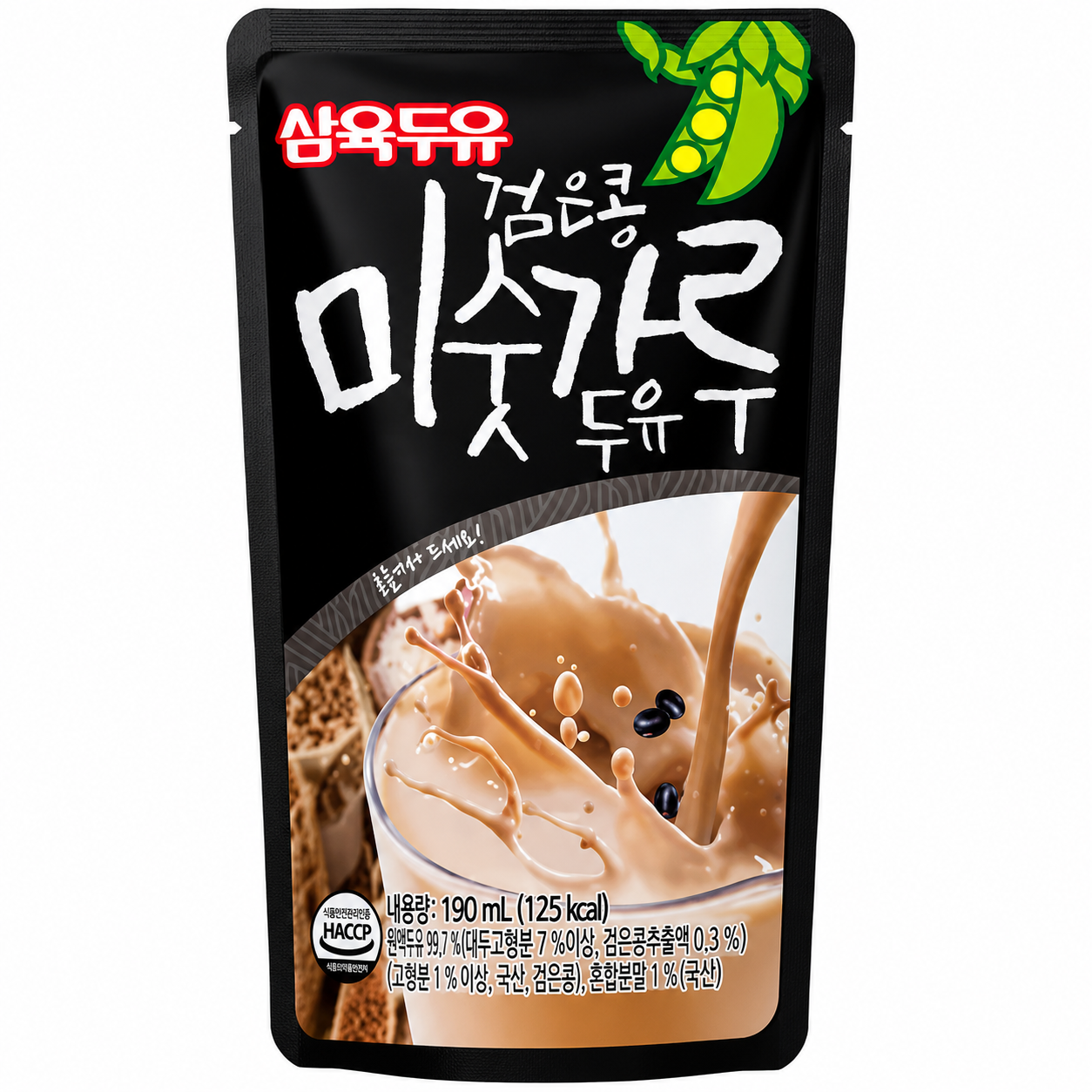 SAHMYOOK Lait de soja aux haricots noirs et aux céréales 190 ml
