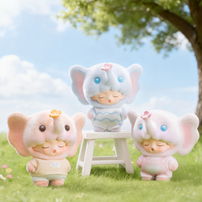 JOTOYS YUMO Boîte Mystère Mini Peluche Famille d'Animaux de Compagnie Dimensions de la Boîte Extérieure 685425355 Modèles 17
