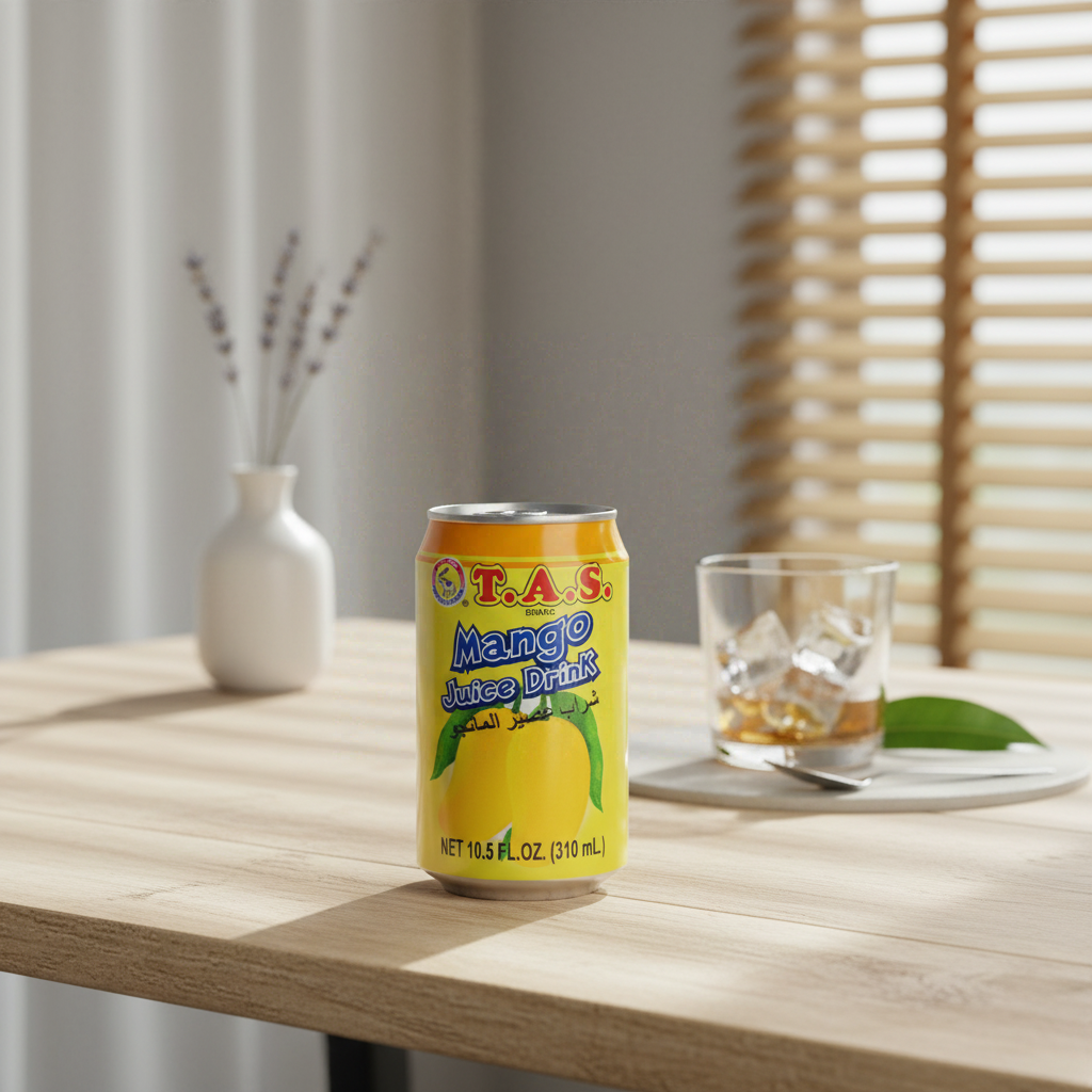 T.A.S. Boisson au jus de mangue en canette 310 ml