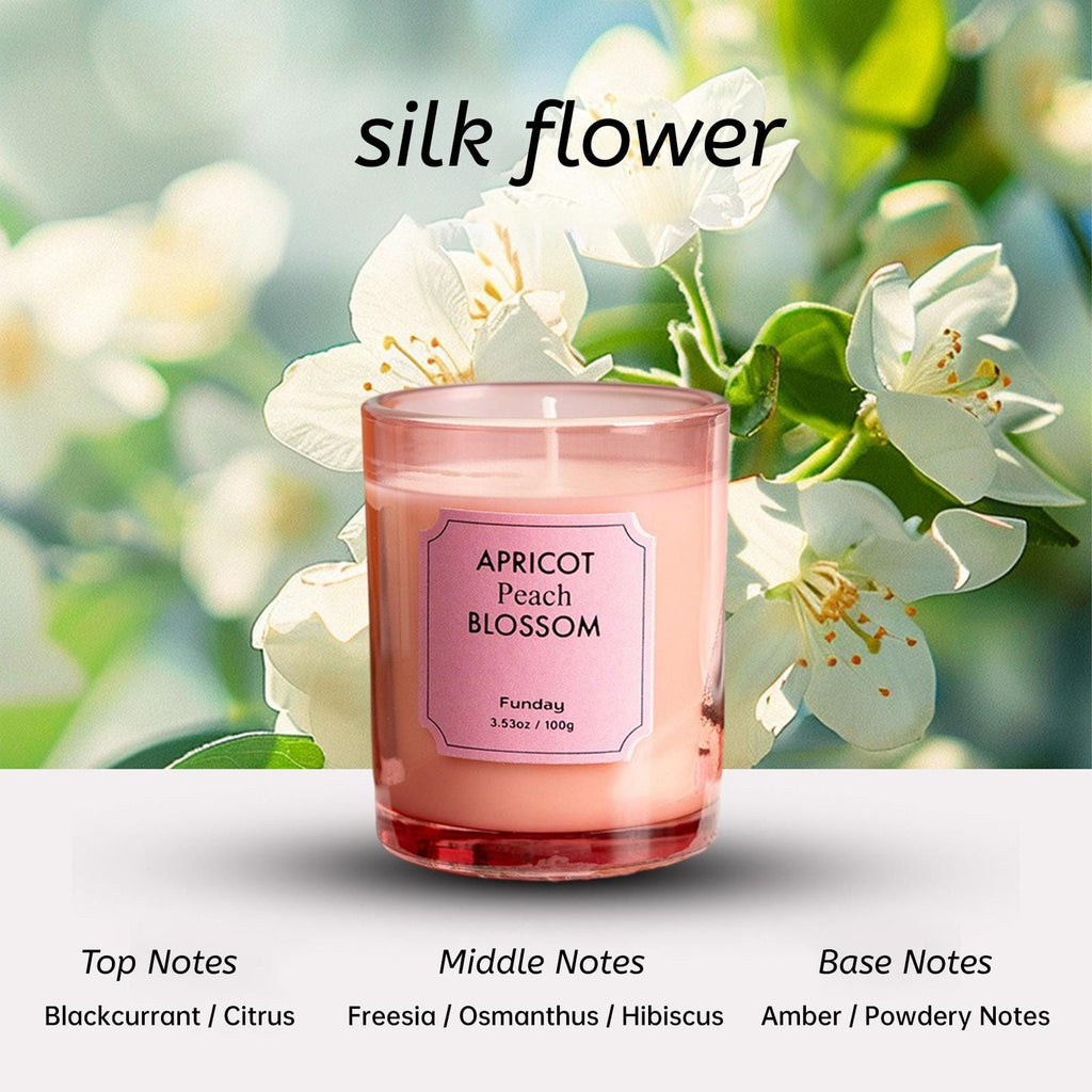 Zooly Bougie parfumée Amber Time Fleur de soie Rose 100 g 1 pièce