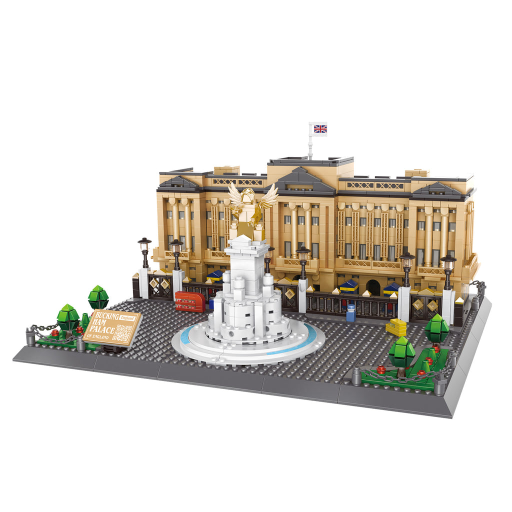 WANGE Buckingham Palace-Londres, Angleterre 1695 Pièces Ensemble de Blocs de Construction pour Bâtisseurs Amateurs