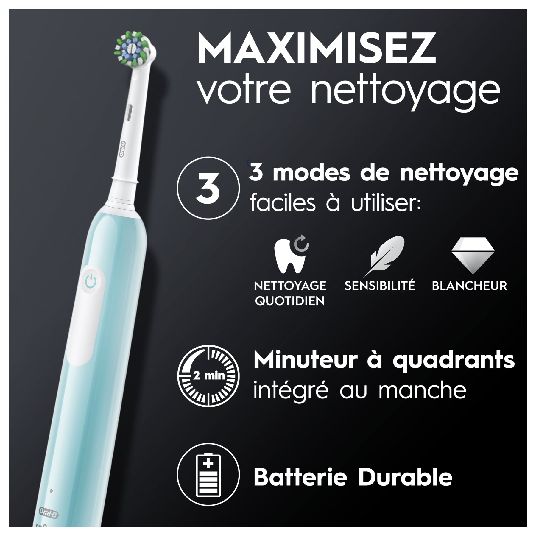 Oral-B Pro Series 1 Brosse à dents électrique bleue