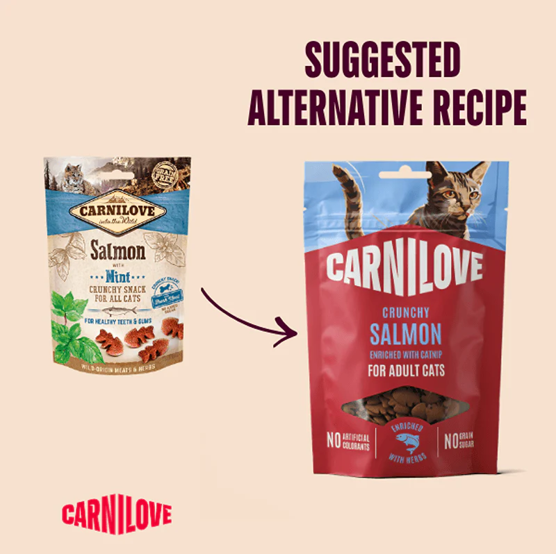 Carnilove Snack pour animaux croquant Saumon 50 g