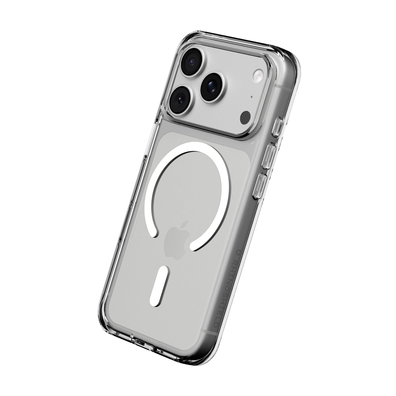RHINOSHIELD Coque de téléphone compatible avec MagSafe pour iPhone 17 Pro, anti-jaunissement, force magnétique supérieure, dépasse les normes de protection militaires, transparente
