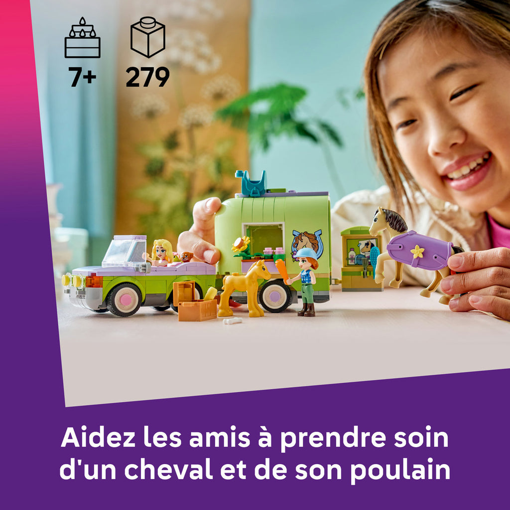 LEGO Friends 42695 La remorque du cheval et du poulain