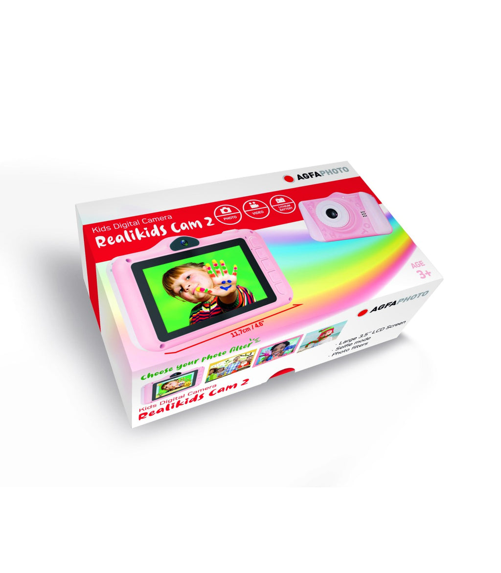AgfaPhoto Appareil photo numérique étanche pour enfants Rose