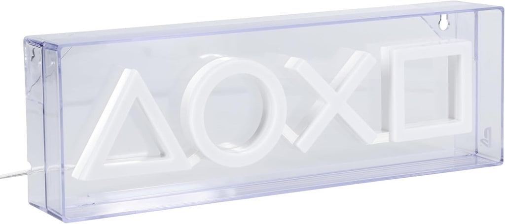 PlayStation Icons Lumière LED Néons - sous Licence Officielle - 30 cm - Fixation Murale - Alimenté par USB