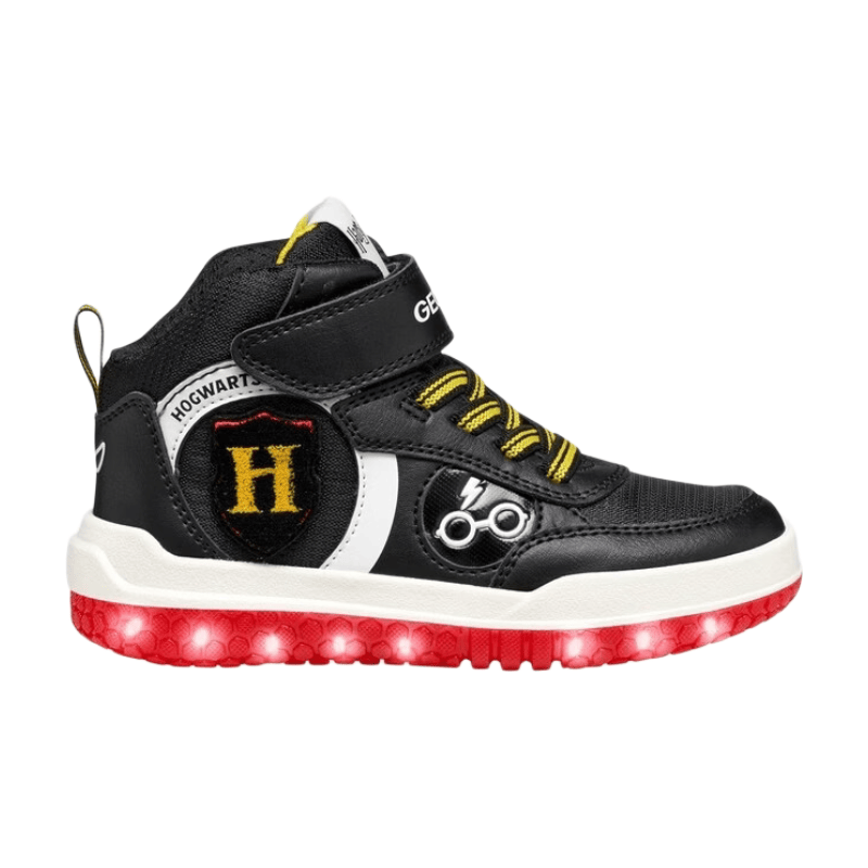 GEOX Buzzerlight Junior Sneaker Garçon Noir/Rouge (Harry Potter)