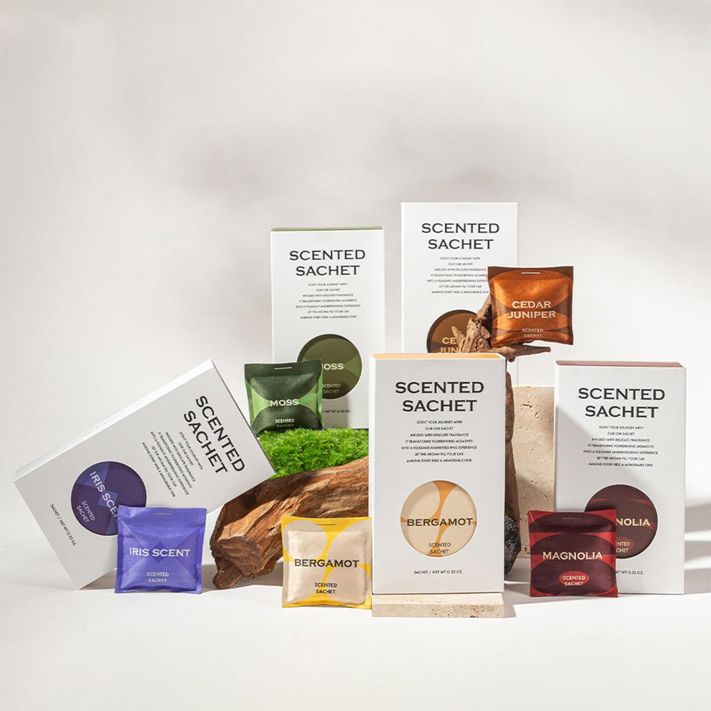 Zooly Lot de sachets parfumés pour voiture - Mousse des montagnes de l’Himalaya (Vert), 12 g, 1 lot