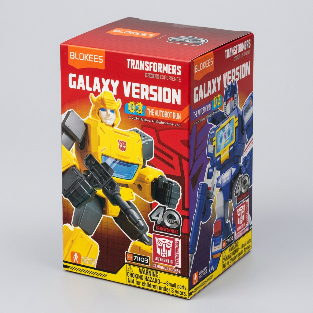 Blokees Figurines Transformers Version Galaxy 03 The Autobot Run Kits de Modèle de Personnage d'Action Surprise, Jouets de Design Aléatoire pour Décoration d'Intérieur, Coffret de Jouets Cadeau de Collection pour Enfants et Adultes
