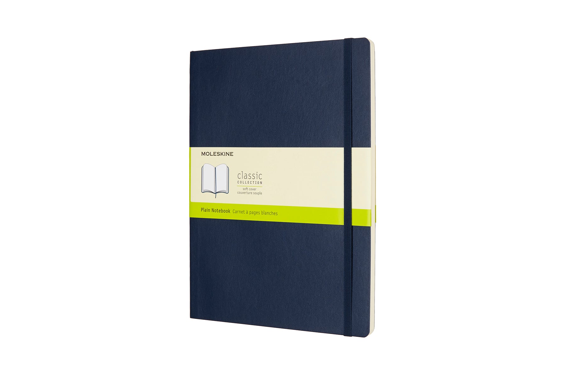 MOLESKINE Carnet Classique - Très Grand Format Bleu Saphir Pages Blanches
