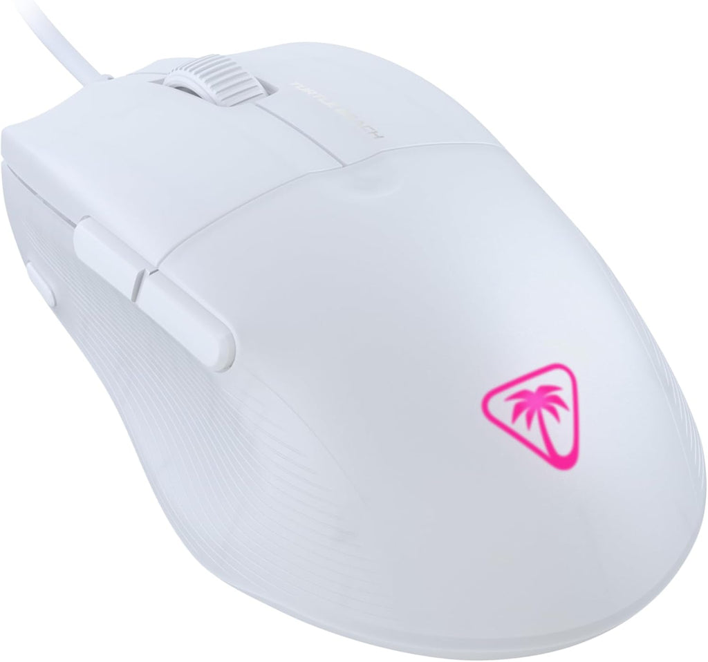 TURTLE BEACH Pure SEL Souris Gaming Filaire - 8000 DPI, 3 Boutons - Blanc